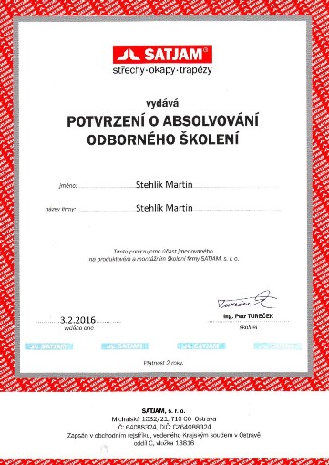 Certifikat Satjam